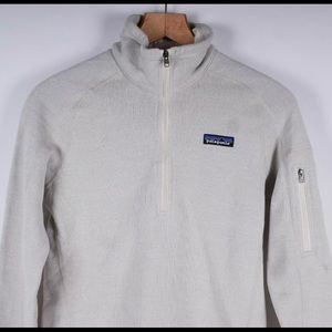 Patagonia Women's Better Sweater 1/4-Zip Fleece Jacket Size SMALL Gray